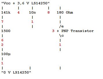 Schaltplan eines PNP-Transistors