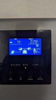 Display eines Solar-Laderegulators