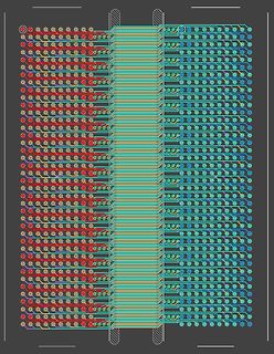 PCB-Layout eines hochdichten Leiterbahn-Designs