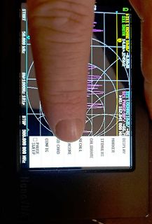 Display eines NanoVNA Vektornetzwerkanalysators