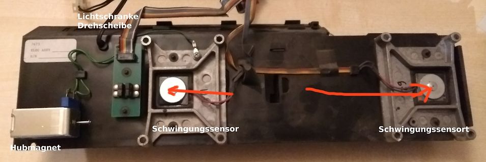 Elektronikkomponenten mit Beschriftungen