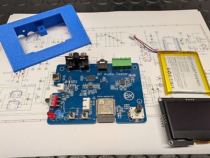 BT Audio Tester mit ESP32, Akku und Display