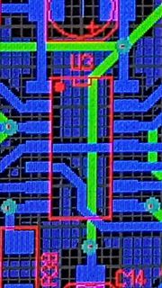 Ausschnitt eines PCB-Layouts