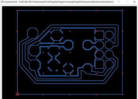Leiterplatten-Layout einer Schaltung