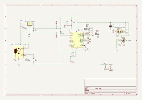 Schaltplan eines ESP-12 Mikrocontrollers