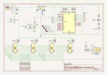 Schaltplan eines LED-Display-Controllers