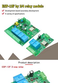 ESP-12F Relais-Modul mit zwei Kanälen