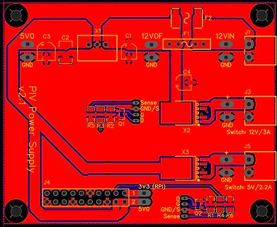 PCB-Layout eines Power Supplies