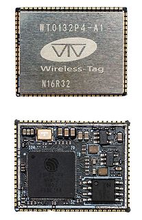 Draufsicht auf Wireless-Tag Modul und ESP32-P4 Modul