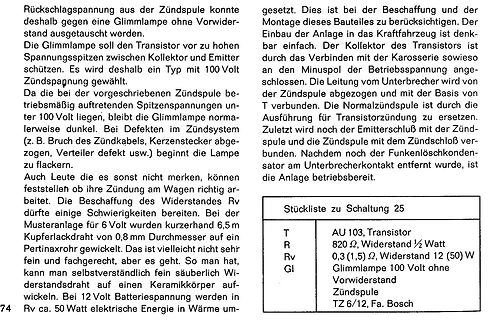 Textauszug aus einer technischen Dokumentation