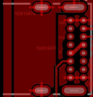 Ausschnitt eines Leiterplatten-Layouts