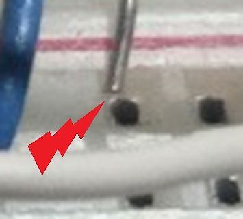 Detailaufnahme einer Leiterplatte mit Bauteilen