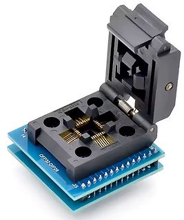 QFP32-DIP28 Adapterboard mit Sockel