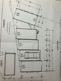 Architekturzeichnung Grundriss und Ansichten