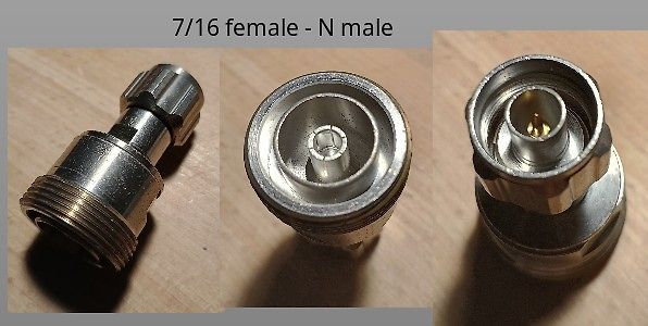 Koaxialstecker 7/16 female zu N male
