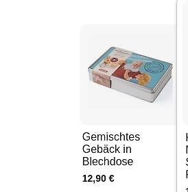 Gemischtes Gebäck in Blechdose