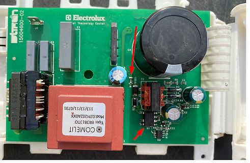Leiterplatte eines Electrolux Netzteils