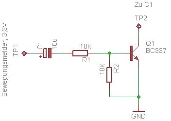Schaltplan mit Transistor BC337