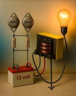 KI-generiertes surrealistisches Bild eines elektronischen Aufbaus