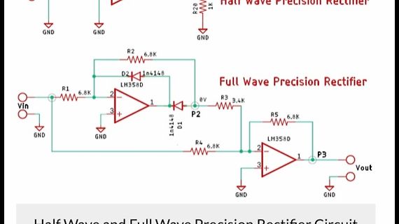 Schaltplan eines Full Wave Precision Rectifier
