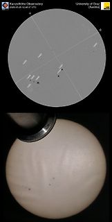 Astronomieaufnahme von Sternen und Objekten