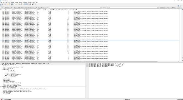 Wireshark Bluetooth Low Energy Paketanalyse