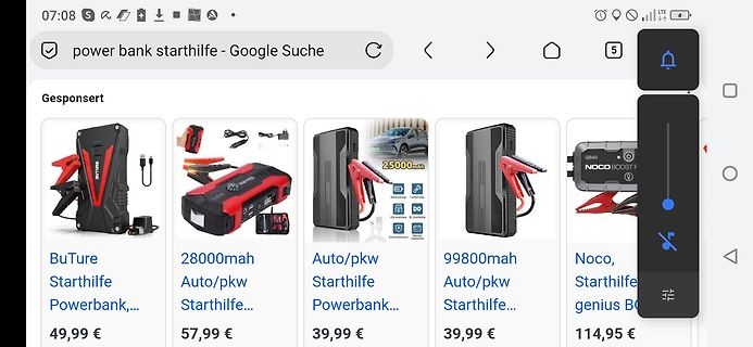 Google-Suchergebnisse für Powerbank Starthilfe