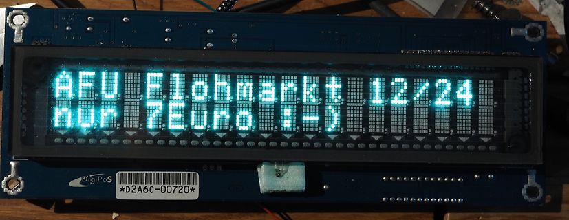LED-Matrix-Display auf Leiterplatte