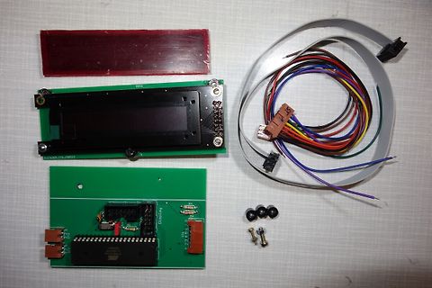Leiterplatten, Display und Anschlusskabel