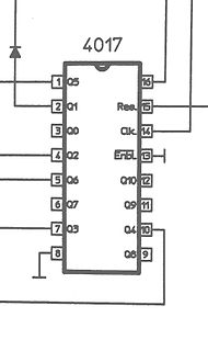 Schaltplan eines CD4017 Decoders