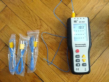 Thermocouple Thermometer mit Sensoren