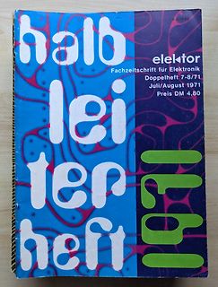 Cover der Fachzeitschrift elektor halbleiterheft 1971
