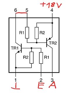 Schaltplan einer Transistor-Schaltung