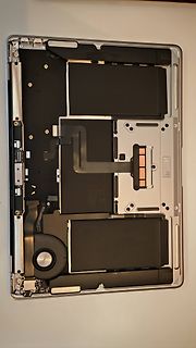 Innenansicht eines geöffneten Laptops