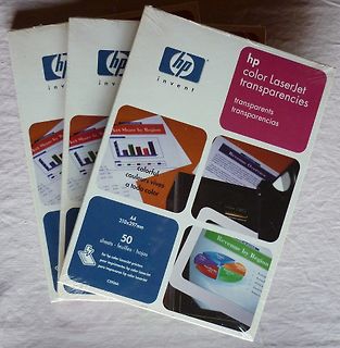Verpackung von HP Color LaserJet Transparencies