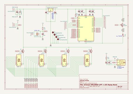 Schaltplan eines LED-Display-Controllers
