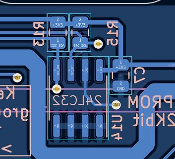 Ausschnitt eines PCB-Layouts