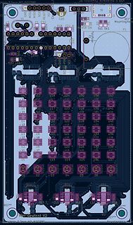Leiterplatten-Layout einer digitalen Anzeige