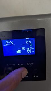 Display eines Wechselrichters oder Laderegler