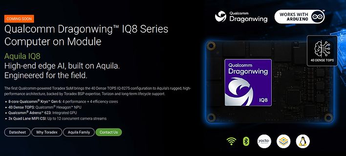 Werbebanner Qualcomm Dragonwing IQ8 Series Computer on Module
