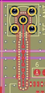 Ausschnitt eines PCB-Layouts