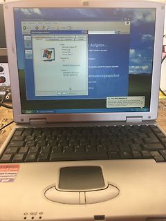 Laptop mit Windows XP Fehlermeldung