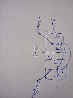 Handgezeichneter Schaltplan mit Schaltern
