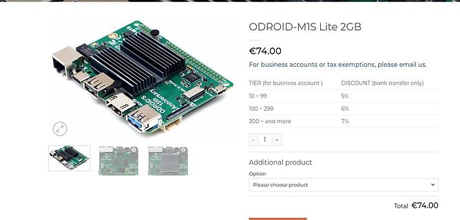 ODROID-M1S Lite 2GB Single Board Computer