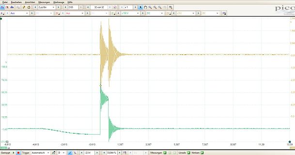 Oszilloskop-Screenshot einer Signalform