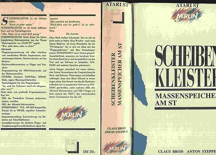 Werbung für das Programm SCHEIBENKLEISTER für Atari ST