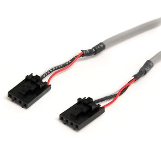 Zwei Kabel mit schwarzen Steckern
