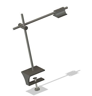 3D-Modell einer Klemmhalterung