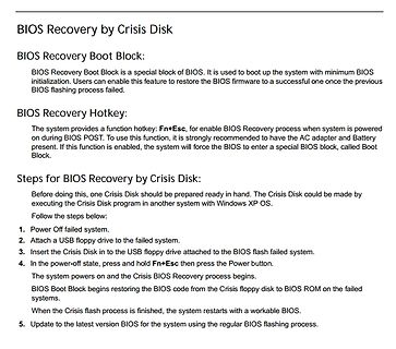 Anleitung zur BIOS Recovery per Crisis Disk