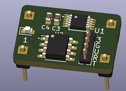 3D-CAD-Modell einer Leiterplatte